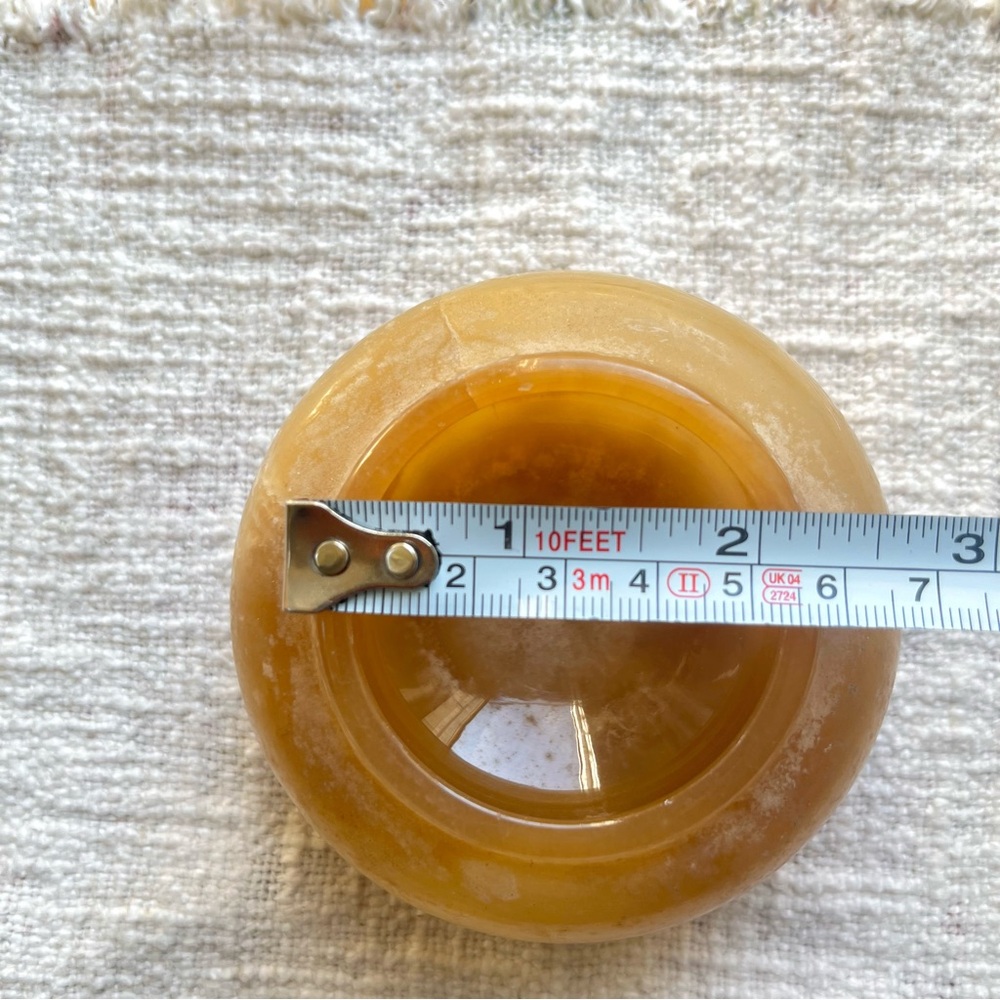 Vintage Polished Alabaster Lidded Bowl - Picture 8 of 14